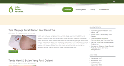 Desktop Screenshot of infosehatwanita.com